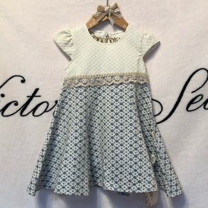 Lilax Sparkle Polka Dot Twirl Dress